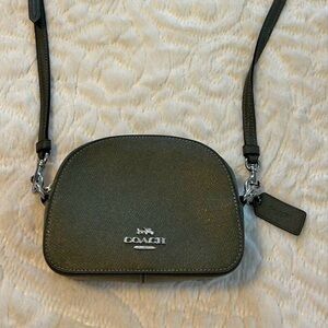 Coach Green Crossbody with Silver Accents